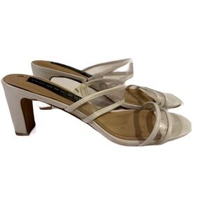 Steve Madden White Strappy Heels